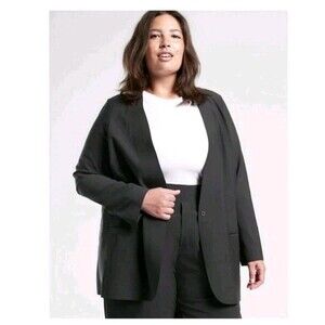 ATHLETA Avenue Blazer Women’s Size 20 Black Jacket #982816